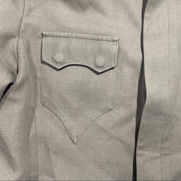 From The House Of Howe Mens Green Military Button Down Wool/Cotton Blazer XL - Picture 6 of 16